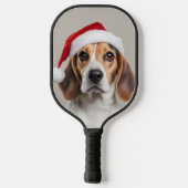 Beagle Weihnachten Pickleball Schläger (Rückseite)
