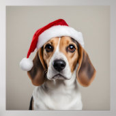 Beagle Weihnachten Poster (Vorne)