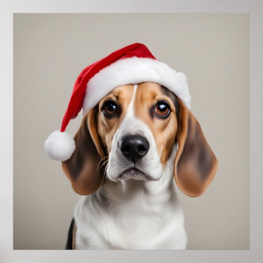Beagle Weihnachten Poster (Vorne)
