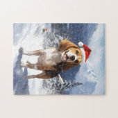 Beagle Weihnachten Puzzle (Horizontal)