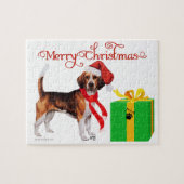 Beagle Weihnachten Puzzle (Horizontal)