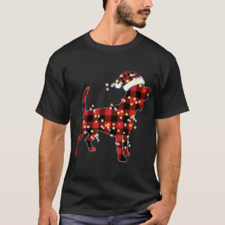 Beagle Weihnachten Rot Kariert Buffalo Pajamas Xma T-Shirt