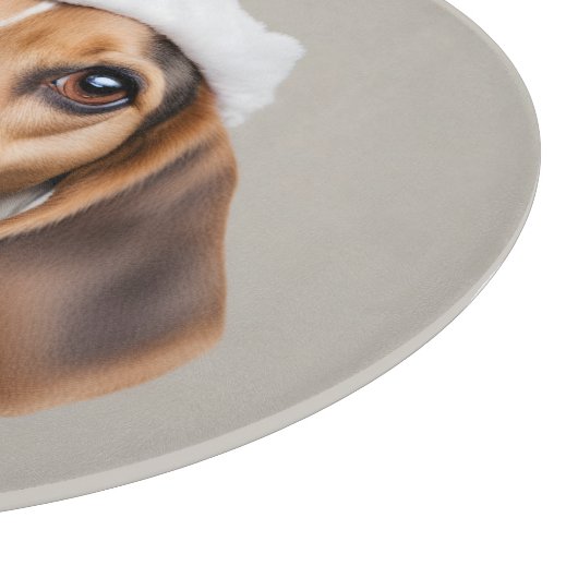 Beagle Weihnachten Schneidebrett (Ecke)