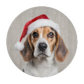 Beagle Weihnachten Schneidebrett (Vorderseite)