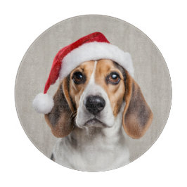Beagle Weihnachten Schneidebrett