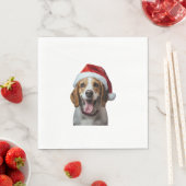 Beagle Weihnachten Serviette (Beispiel)