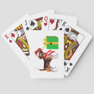Beagle Weihnachten Spielkarten