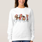 Beagle Weihnachten Sweatshirt (Vorderseite)