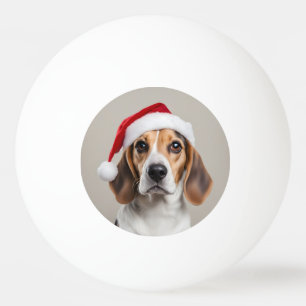Beagle Weihnachten Tischtennisball