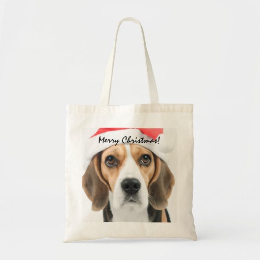 Beagle Weihnachten Tragetasche (Vorne)