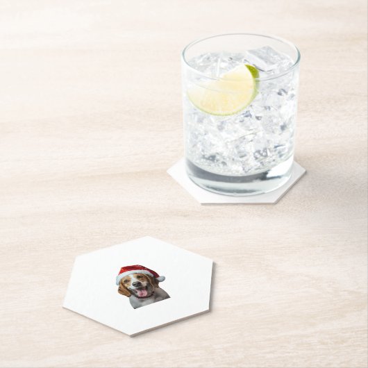 Beagle Weihnachten Untersetzer (Vor Ort)