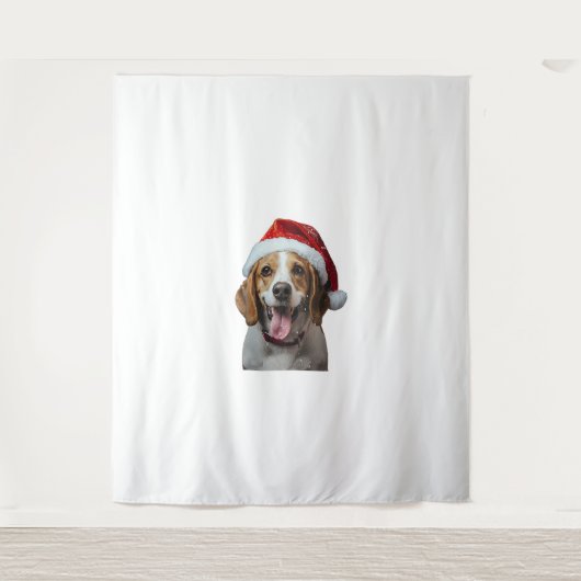 Beagle Weihnachten Wandteppich (Vorderseite)