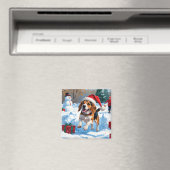 Beagle Weihnachten Weihnachtsfest Schneeszene Magnet (In Situ (Geschirrspüler))