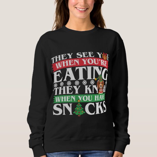 Beagle Weihnachts-Beagle Lover Sweatshirt (Vorderseite)
