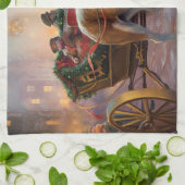 Beagle Weihnachts-Feiertage Geschirrtuch (Gefaltet)