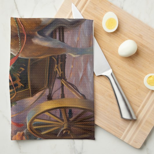 Beagle Weihnachts-Feiertage Geschirrtuch (Viertel Falte)