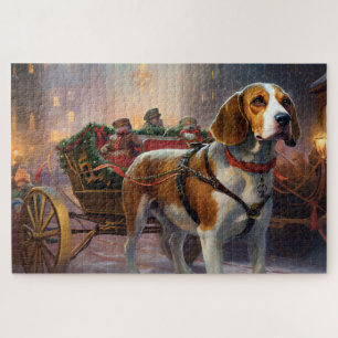 Beagle Weihnachts-Feiertage Puzzle