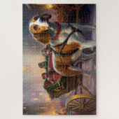 Beagle Weihnachts-Feiertage Puzzle (Vertikal)