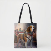 Beagle Weihnachts-Feiertage Tasche (Vorderseite)