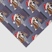 Beagle Weihnachts-Weihnachtszeitung Seidenpapier (Ausschnitt)
