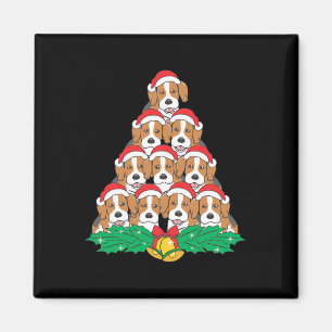 Beagle Weihnachtsbaum Beagle Hund Lover Urlaub Magnet