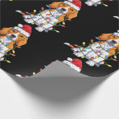 Beagle Weihnachtsbaum Lichter Weihnachten Weihnach Geschenkpapier (Ecke)