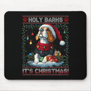 Beagle Weihnachtsbaumleuchten Dekorationen Hund Lo Mousepad