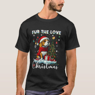 Beagle Weihnachtsbaumleuchten Dekorationen Hund Lo T-Shirt