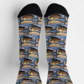 Beagle-Weihnachtsboot-Feiertag Socken (Oben)