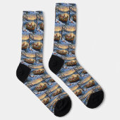 Beagle-Weihnachtsboot-Feiertag Socken (Rechts)