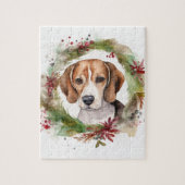Beagle Weihnachtsfest Puzzle (Vertikal)