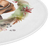 Beagle Weihnachtsfest Schneidebrett (Ecke)