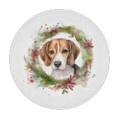 Beagle Weihnachtsfest Schneidebrett (Vorderseite)