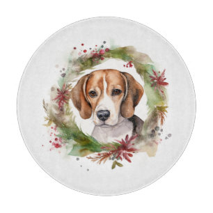 Beagle Weihnachtsfest Schneidebrett