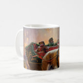 Beagle Weihnachtsfestzeit Kaffeetasse (Vorderseite Links)