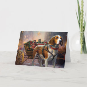Beagle Weihnachtsfestzeit Karte