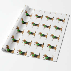 Beagle-Weihnachtsgeschenk-Verpackungs-Papier Geschenkpapier