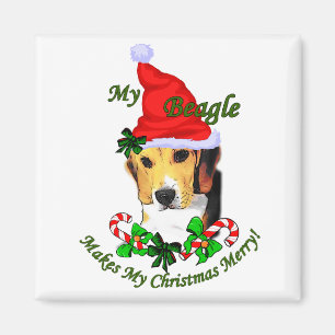 Beagle Weihnachtsgeschenke Magnet