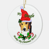 Beagle Weihnachtsgeschenke Ornament (Links)