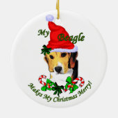 Beagle Weihnachtsgeschenke Ornament (Hinten)