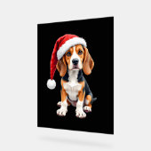 Beagle Weihnachtshund Long Sleeve T - Shirt Acrylschild (Winkel)