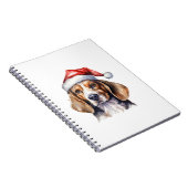Beagle Weihnachtshund Notizblock (Rechte Seite)