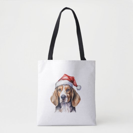 Beagle Weihnachtshund Tasche (Vorderseite)