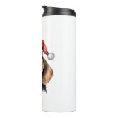 Beagle Weihnachtshund Thermosbecher (Nach rechts gedreht)