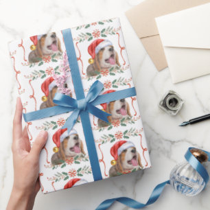 Beagle Weihnachtshunde Muster Wrapping Paper Geschenkpapier