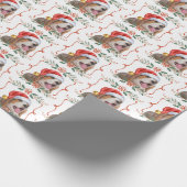 Beagle Weihnachtshunde Muster Wrapping Paper Geschenkpapier (Ecke)