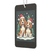 Beagle Weihnachtshundebesitzer Xmas Urlaub Pajama Autolufterfrischer (Links)