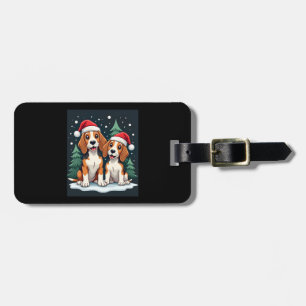 Beagle Weihnachtshundebesitzer Xmas Urlaub Pajama Gepäckanhänger
