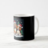 Beagle Weihnachtshundebesitzer Xmas Urlaub Pajama Kaffeetasse (VorderseiteRechts)