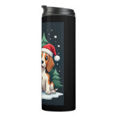 Beagle Weihnachtshundebesitzer Xmas Urlaub Pajama Thermosbecher (Nach rechts gedreht)